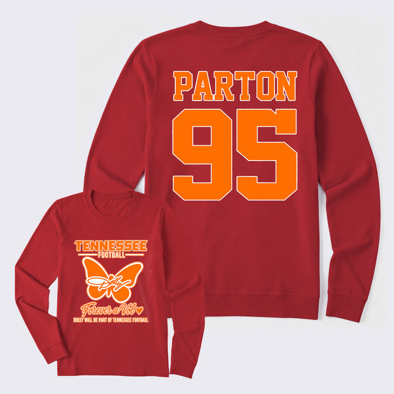 Dolly Parton Tennessee 95 Country Music Football Long Sleeve T-Shirt