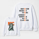NewYork 2 Side Basketball Fans Sweatshirt