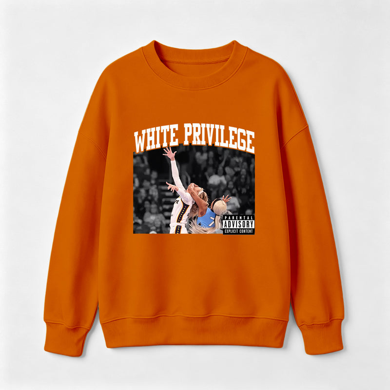 White Privilege Graphic Funny Basketball Meme Sweatshirt