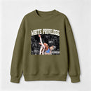 White Privilege Graphic Funny Basketball Meme Sweatshirt