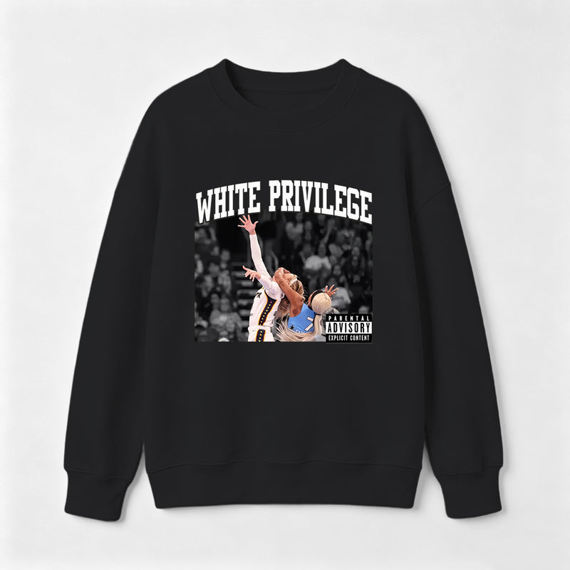 White Privilege Graphic Funny Basketball Meme Sweatshirt