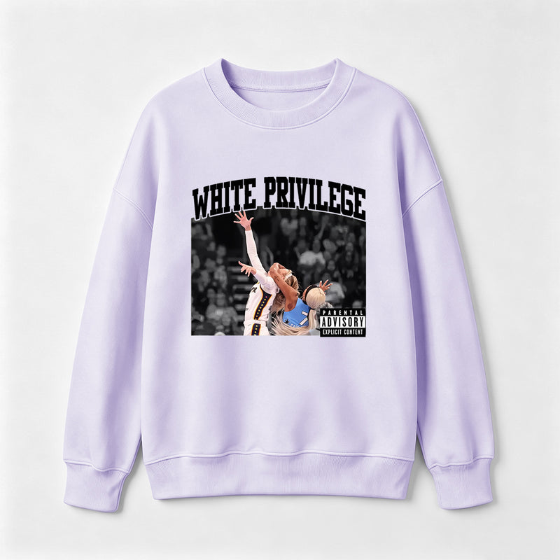 White Privilege Graphic Funny Basketball Meme Sweatshirt