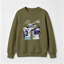 Vintage Close-Up Football Athlete Signature Graphic Sweatshirt