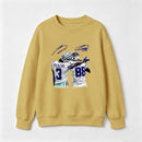 Vintage Close-Up Football Athlete Signature Graphic Sweatshirt