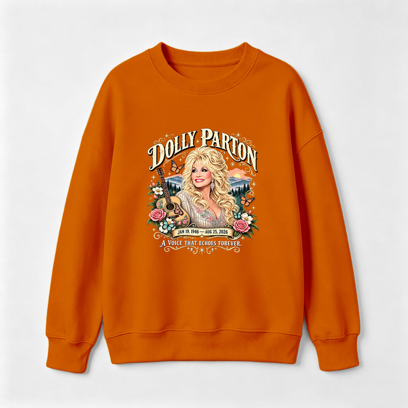 Country Music Tribute Dolly Parton Style Memorial Sweatshirt