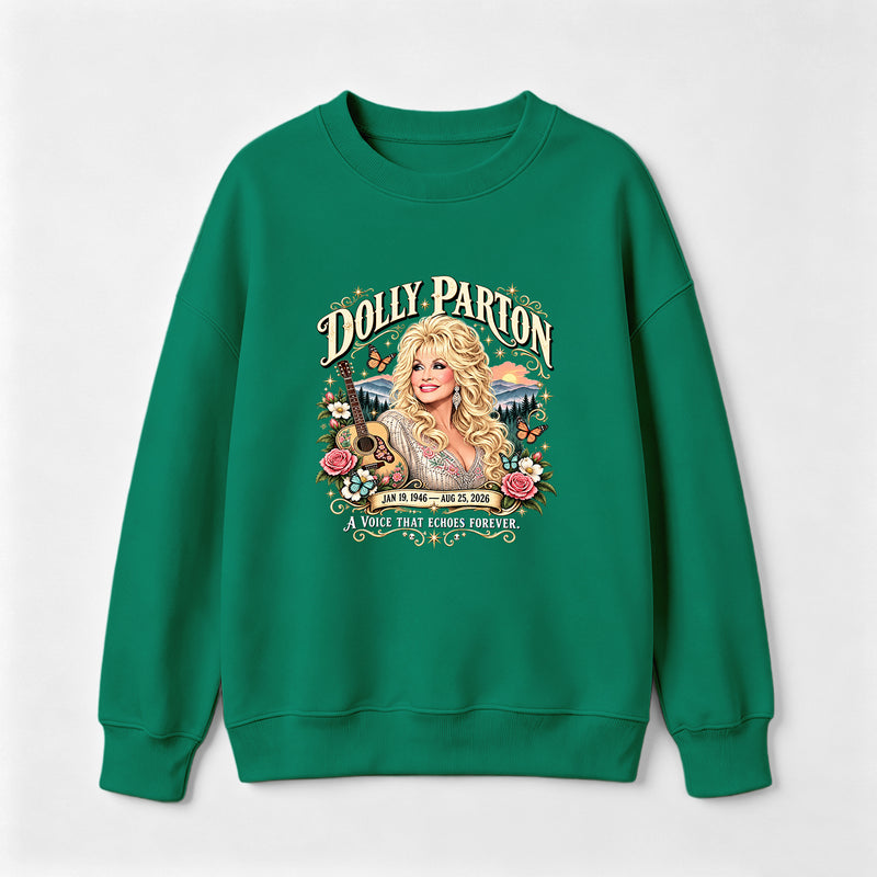 Country Music Tribute Dolly Parton Style Memorial Sweatshirt