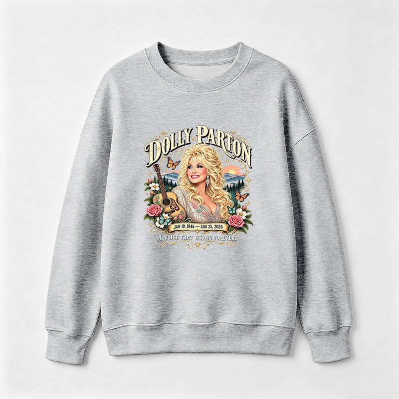 Country Music Tribute Dolly Parton Style Memorial Sweatshirt