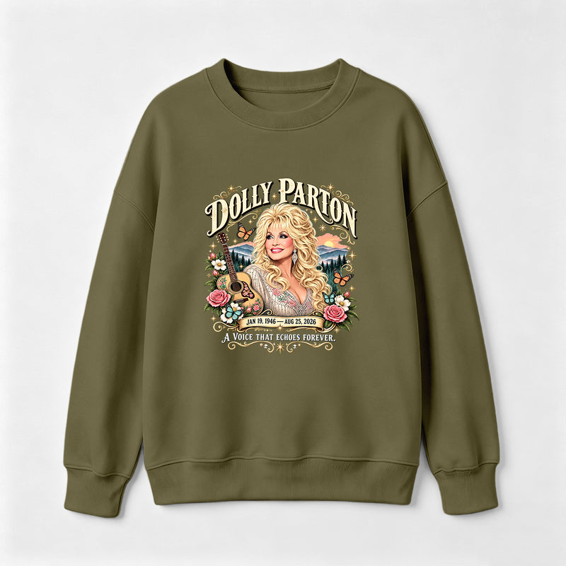 Country Music Tribute Dolly Parton Style Memorial Sweatshirt