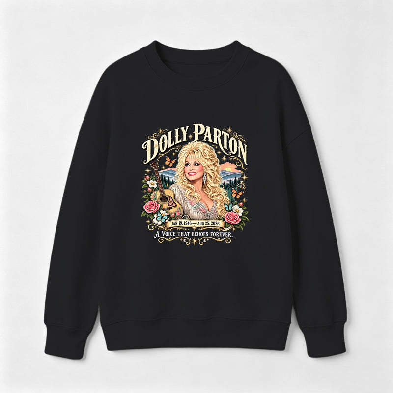 Country Music Tribute Dolly Parton Style Memorial Sweatshirt