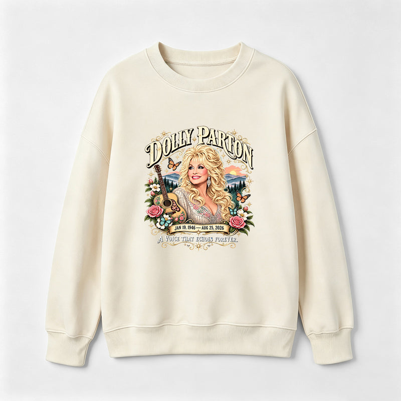Country Music Tribute Dolly Parton Style Memorial Sweatshirt