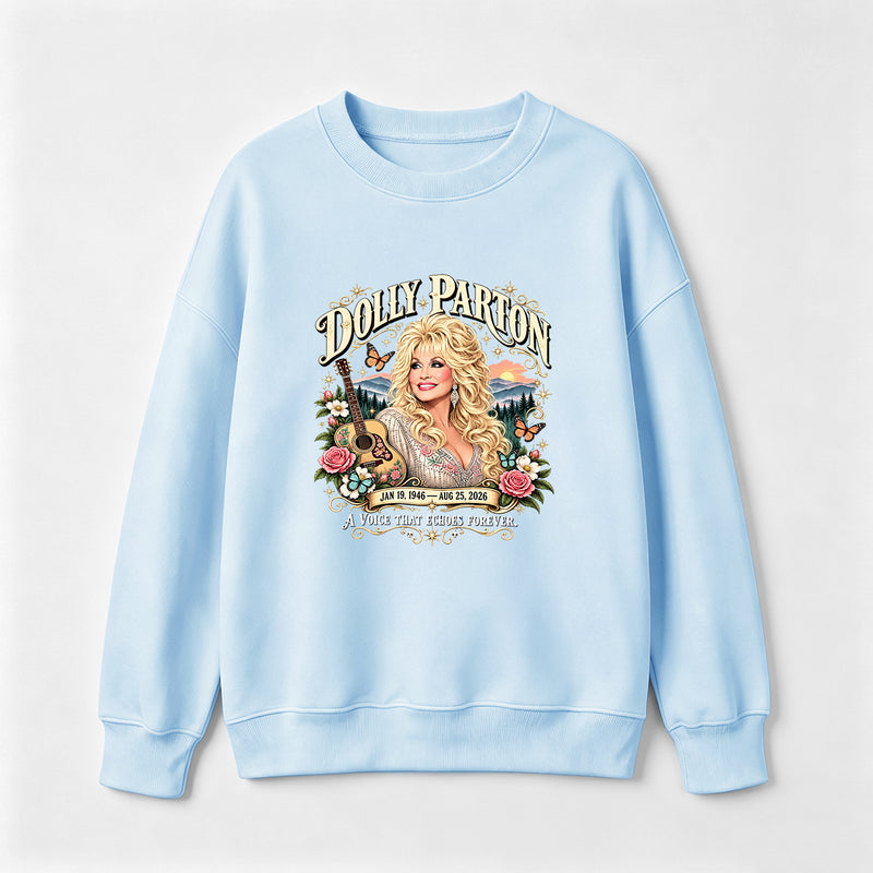 Country Music Tribute Dolly Parton Style Memorial Sweatshirt