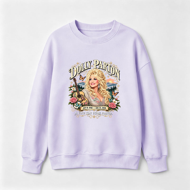 Country Music Tribute Dolly Parton Style Memorial Sweatshirt