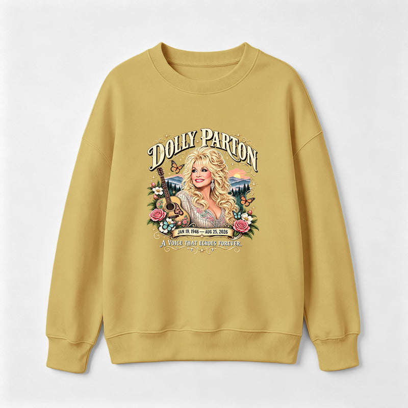 Country Music Tribute Dolly Parton Style Memorial Sweatshirt