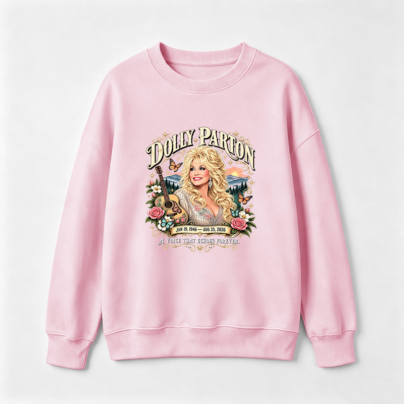 Country Music Tribute Dolly Parton Style Memorial Sweatshirt