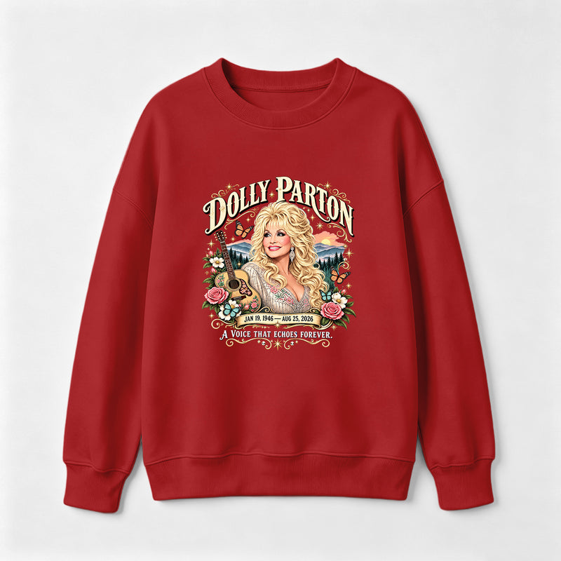 Country Music Tribute Dolly Parton Style Memorial Sweatshirt
