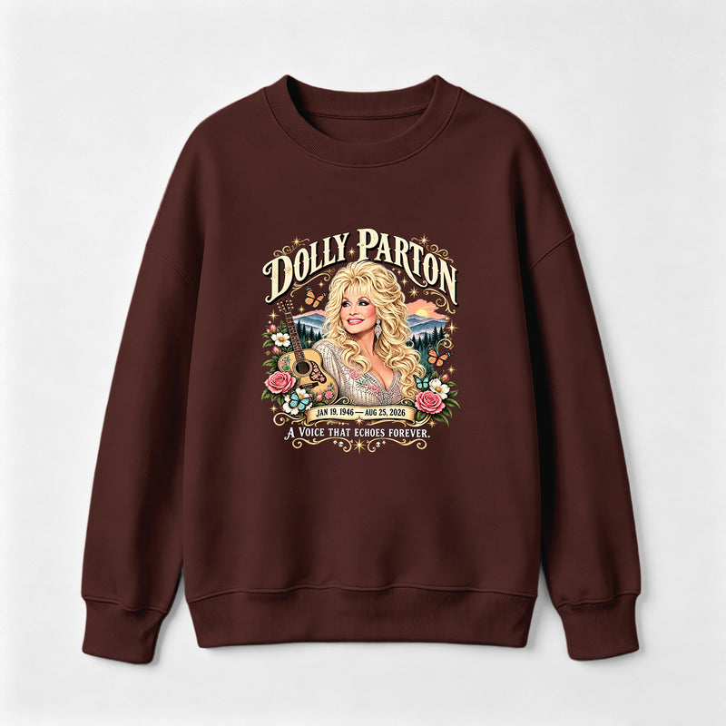 Country Music Tribute Dolly Parton Style Memorial Sweatshirt
