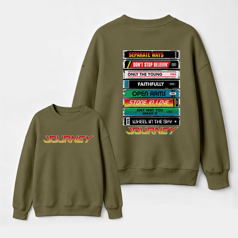 Journey Band Vintage Rock Music Sweatshirt