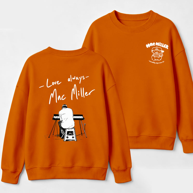 Mac Miller Love Always Vintage Hip Hop Graphic Sweatshirt