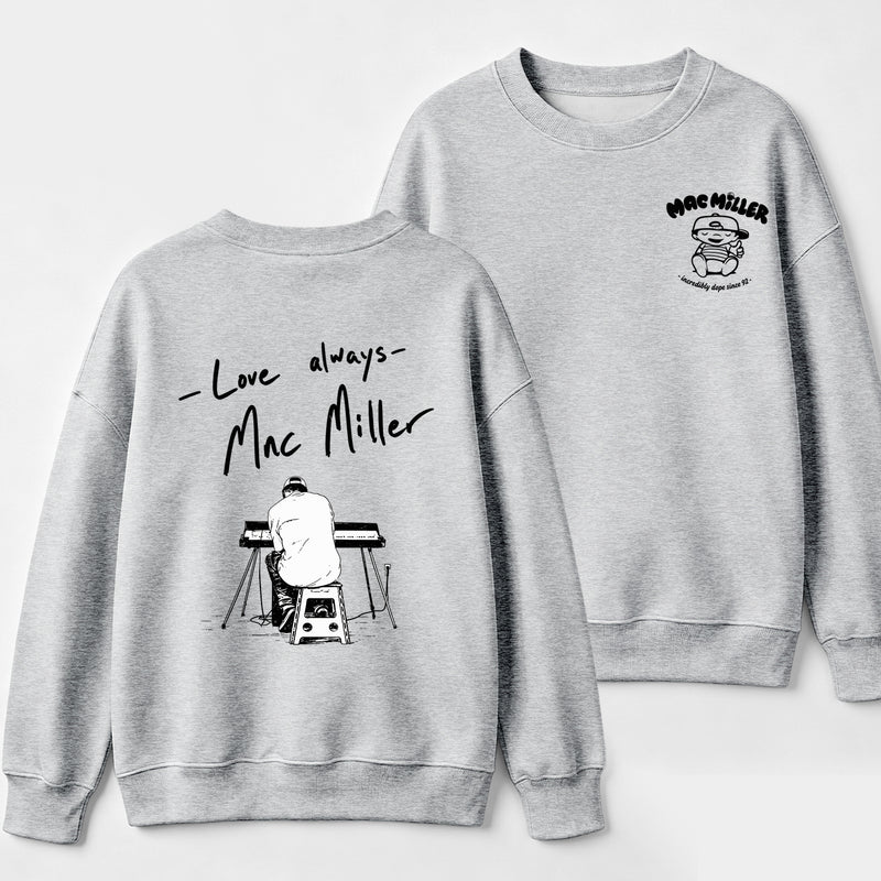 Mac Miller Love Always Vintage Hip Hop Graphic Sweatshirt