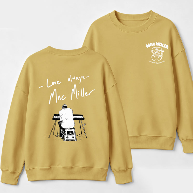 Mac Miller Love Always Vintage Hip Hop Graphic Sweatshirt