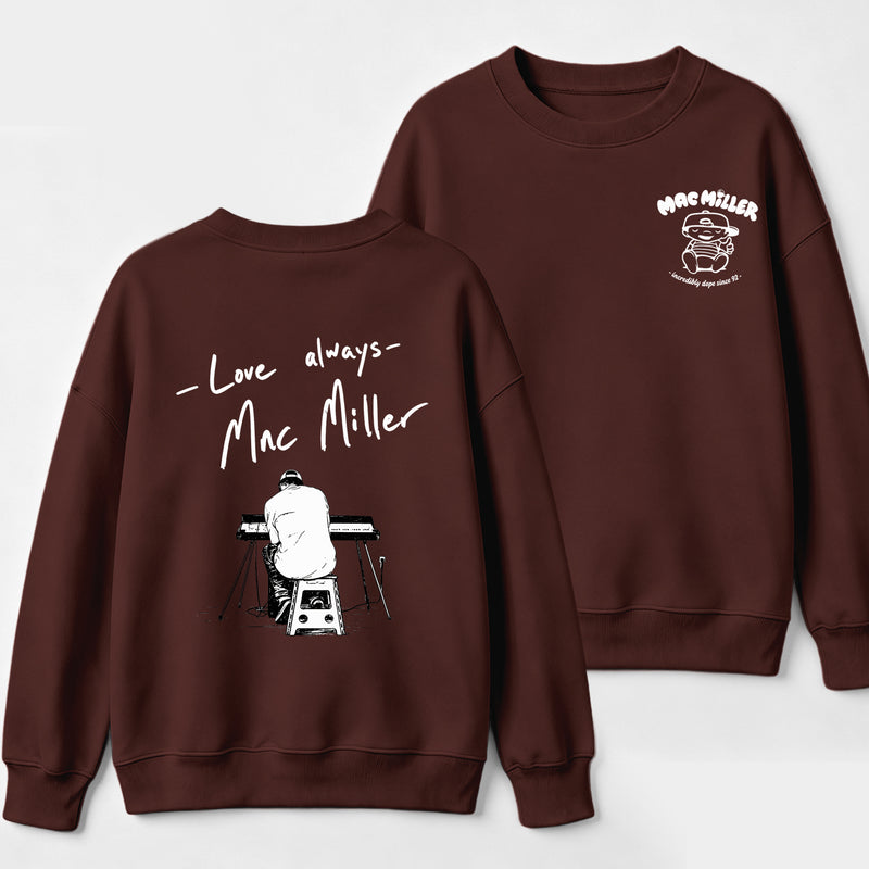 Mac Miller Love Always Vintage Hip Hop Graphic Sweatshirt