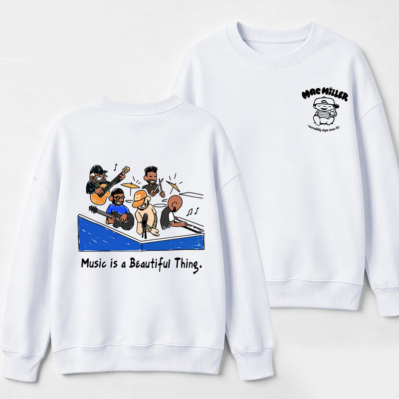 Music Is a Beautiful Thing Mac Miller Vintage Sweatshirt
