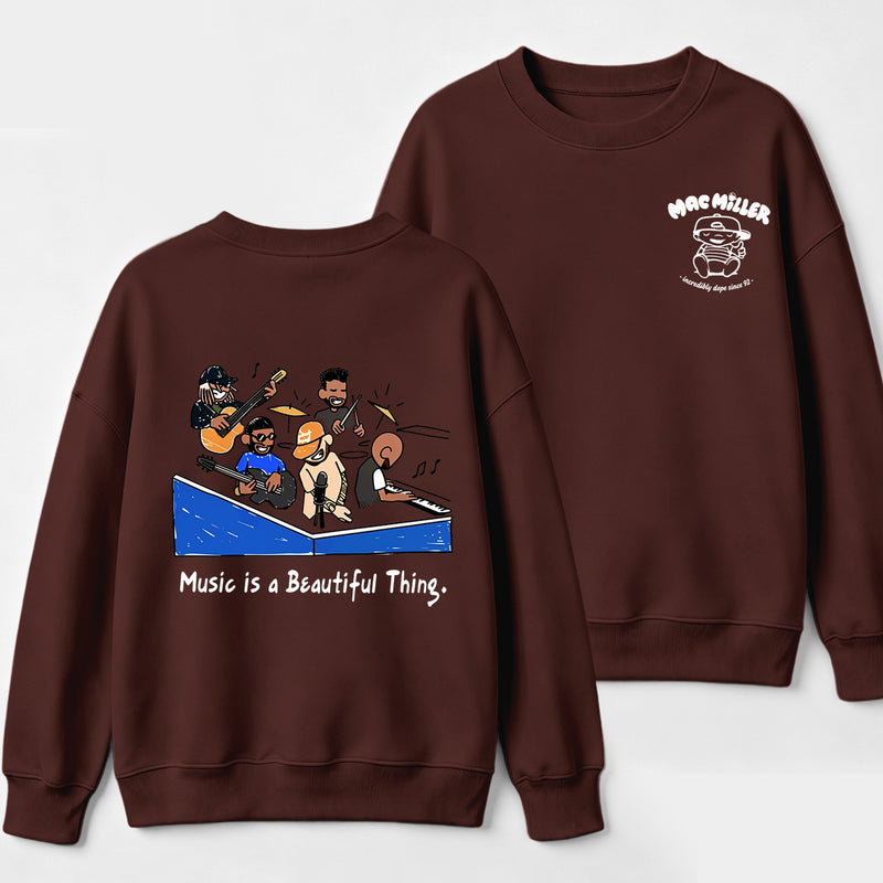 Music Is a Beautiful Thing Mac Miller Vintage Sweatshirt