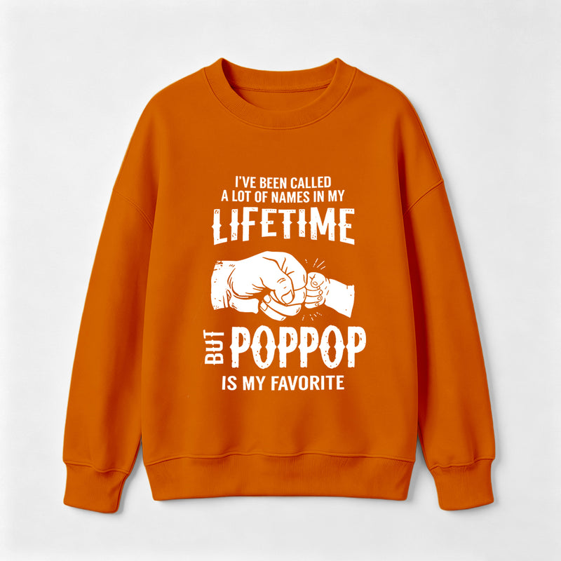 Pop Pop Name Graphic Casual Streetwear Sweatshirt