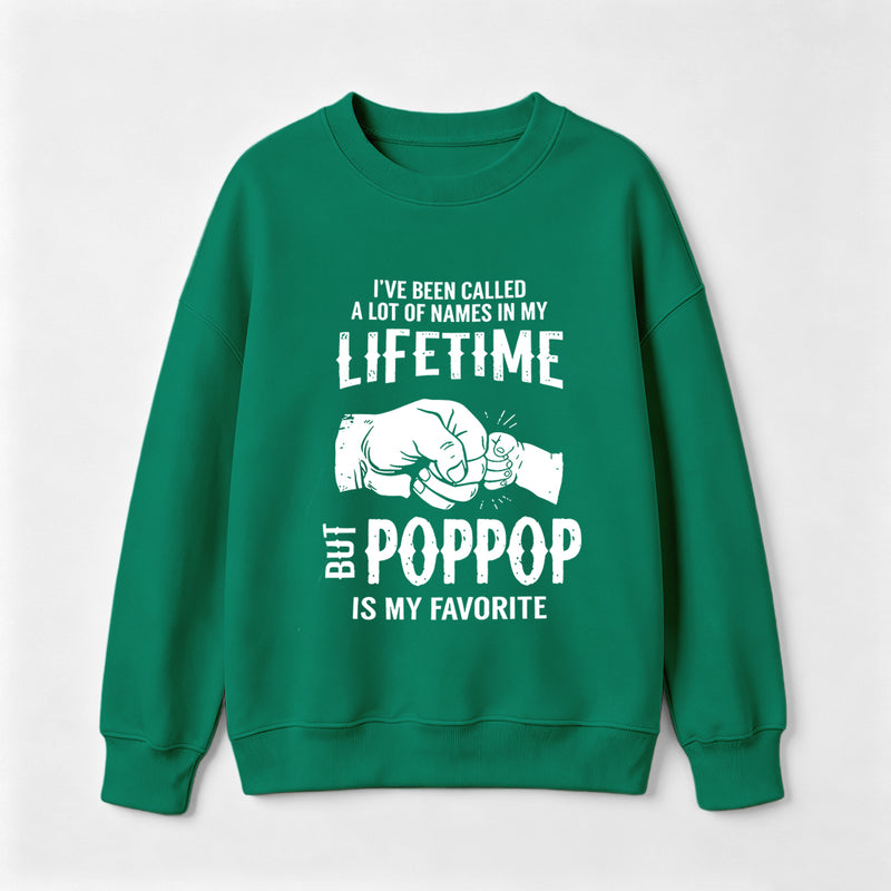 Pop Pop Name Graphic Casual Streetwear Sweatshirt