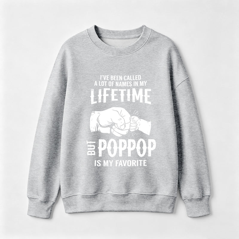 Pop Pop Name Graphic Casual Streetwear Sweatshirt
