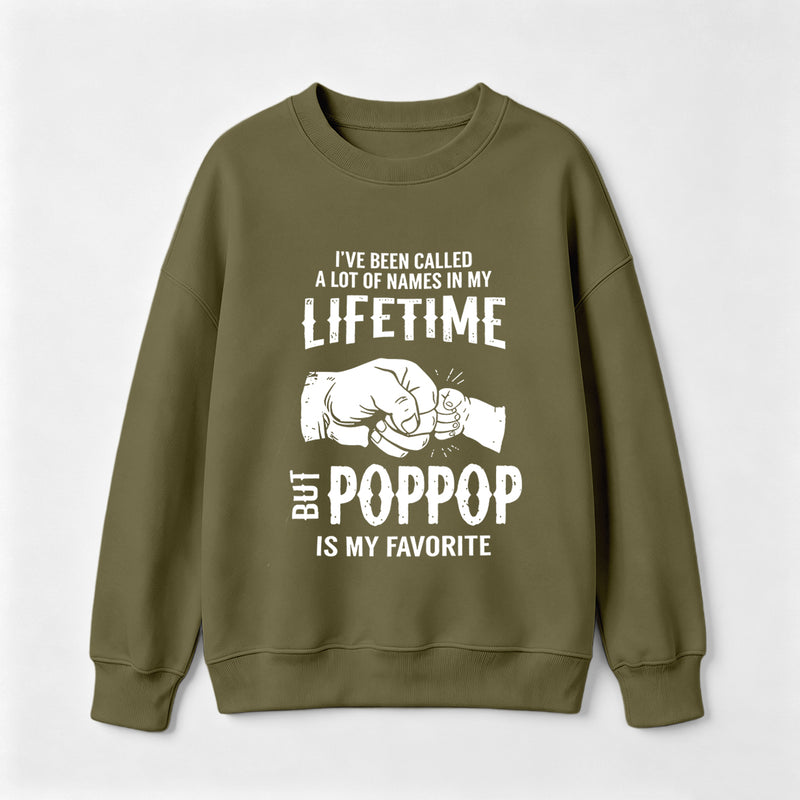 Pop Pop Name Graphic Casual Streetwear Sweatshirt