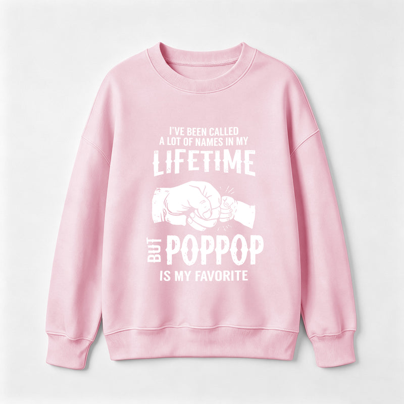 Pop Pop Name Graphic Casual Streetwear Sweatshirt