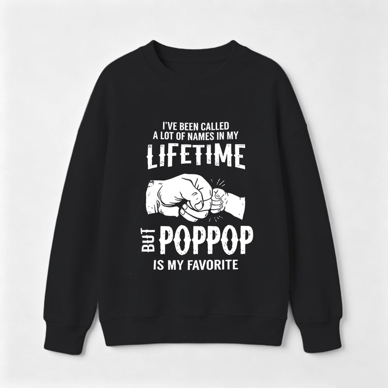 Pop Pop Name Graphic Casual Streetwear Sweatshirt