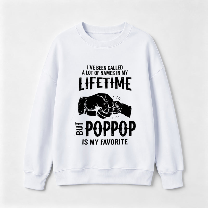 Pop Pop Name Graphic Casual Streetwear Sweatshirt