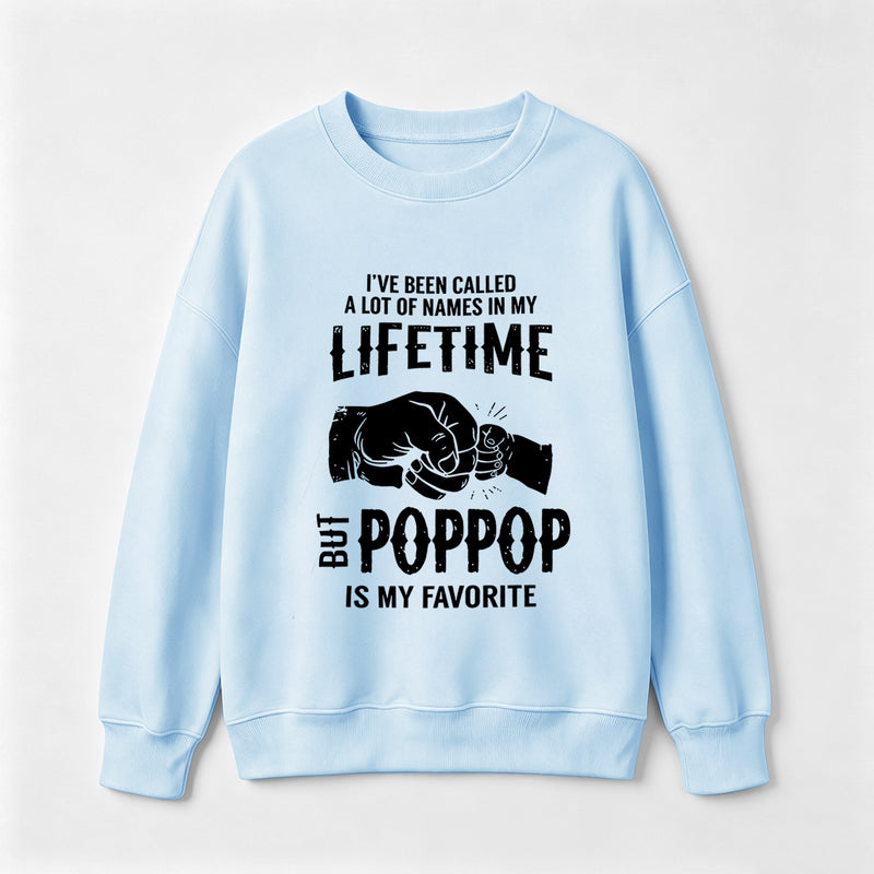 Pop Pop Name Graphic Casual Streetwear Sweatshirt