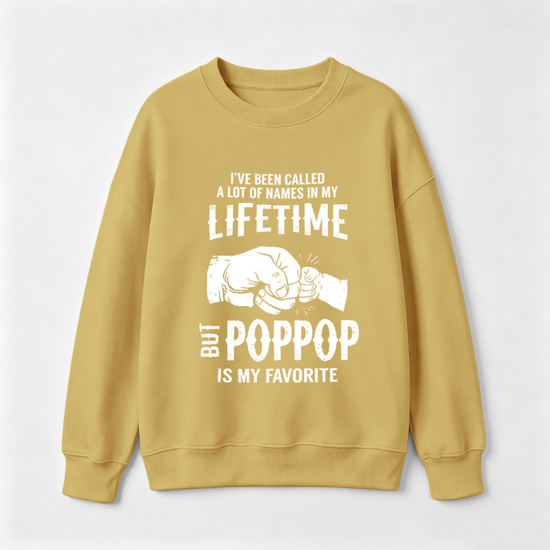 Pop Pop Name Graphic Casual Streetwear Sweatshirt