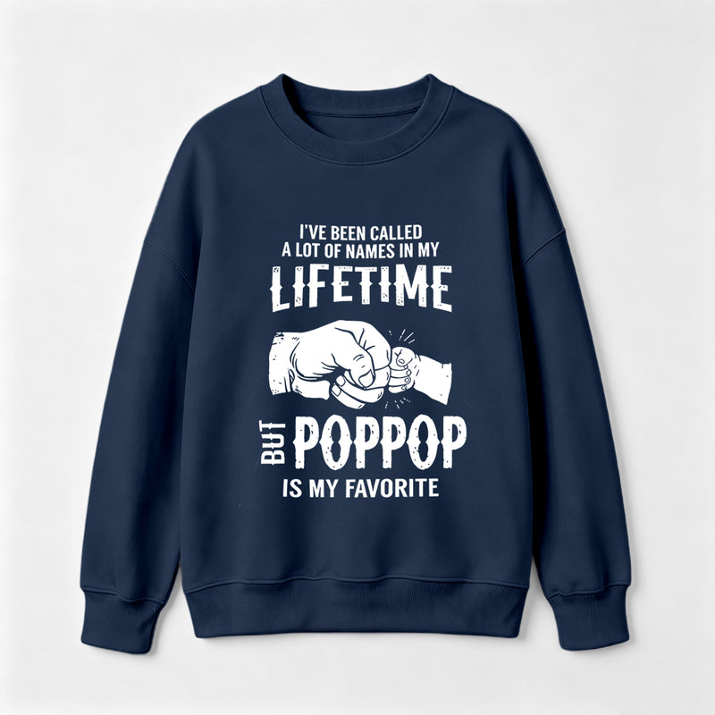 Pop Pop Name Graphic Casual Streetwear Sweatshirt