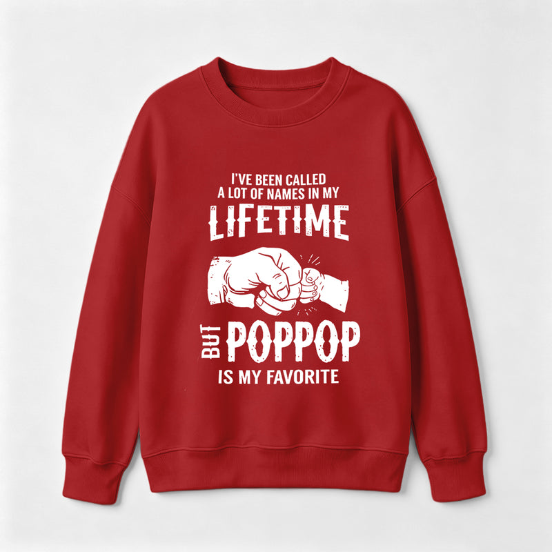 Pop Pop Name Graphic Casual Streetwear Sweatshirt