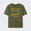 Army Green Can I Lick It Periodic Table T-Shirt