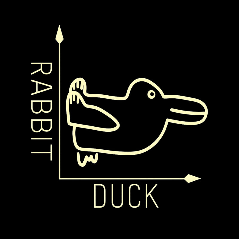 Rabbit or Duck Funny Cotton Unisex T-Shirt