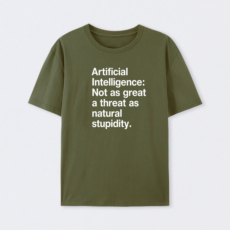 Army Green Artificial Intelligence T-Shirt