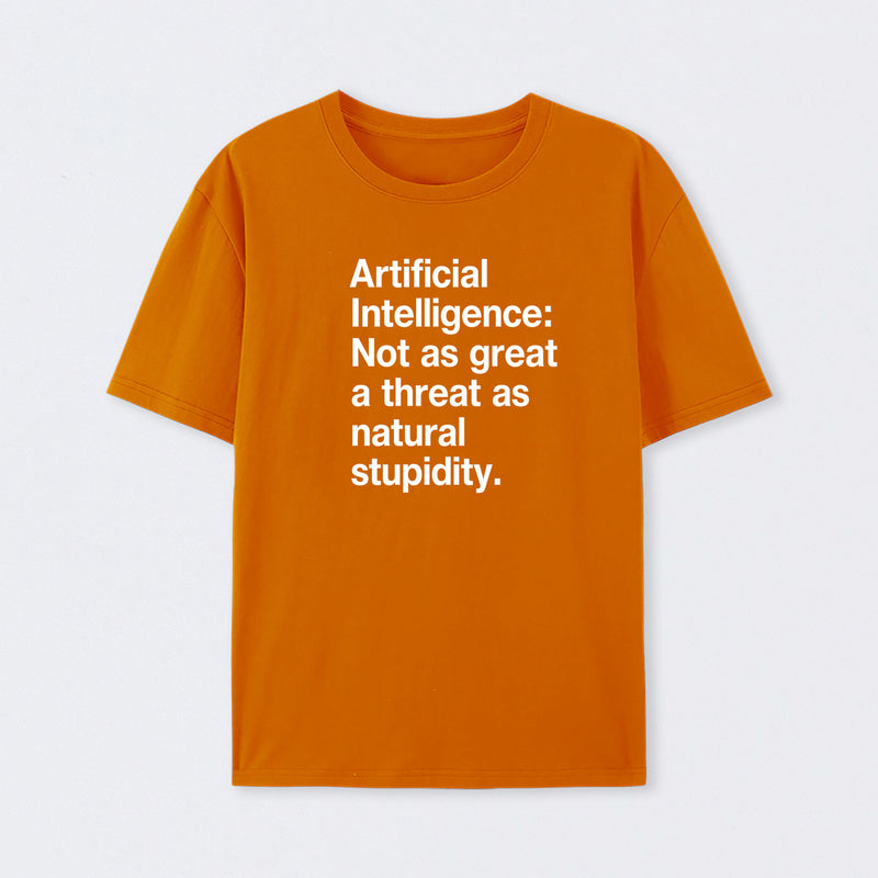 Orange Artificial Intelligence T-Shirt