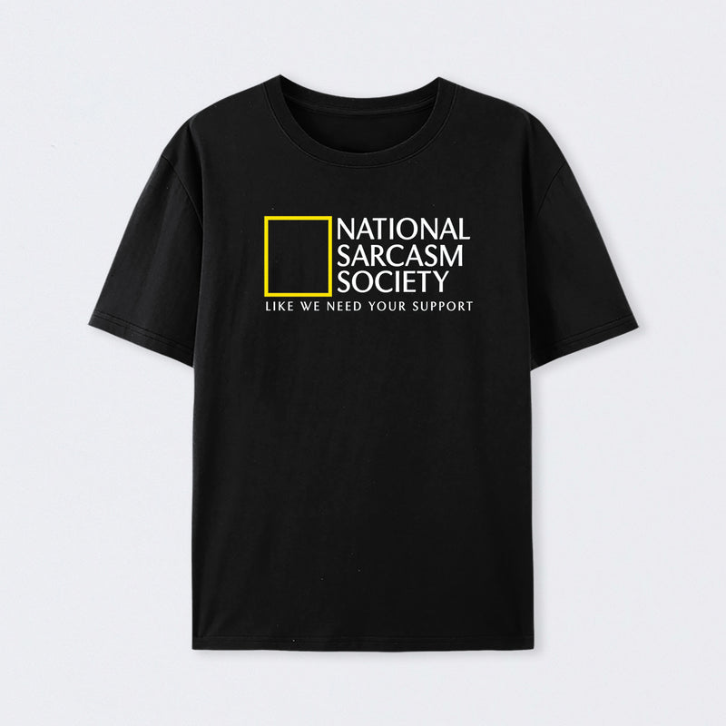 Black National Sarcasm Society T-Shirt