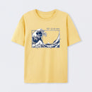 Yellow The Great Fibonacci Wave Science T-Shirt