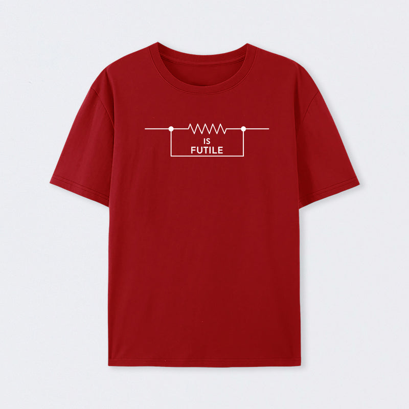 Red Funny Engineer Resistor Science T-Shirt