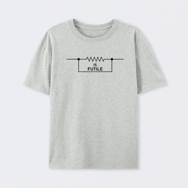 Grey Funny Engineer Resistor Science T-Shirt