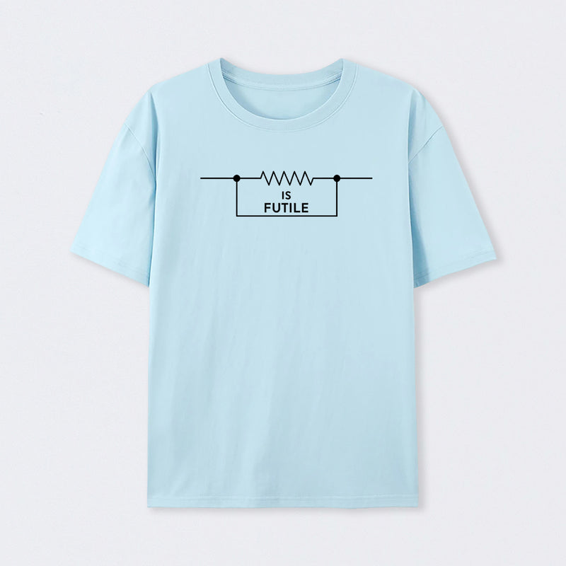 Light Blue Funny Engineer Resistor Science T-Shirt