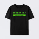 Black Sudo Linux Programming Command T-Shirt