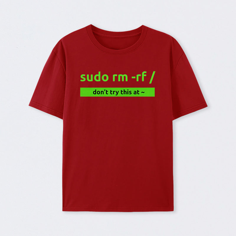 Red Sudo Linux Programming Command T-Shirt