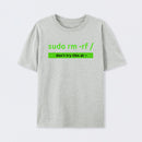 Grey Sudo Linux Programming Command T-Shirt